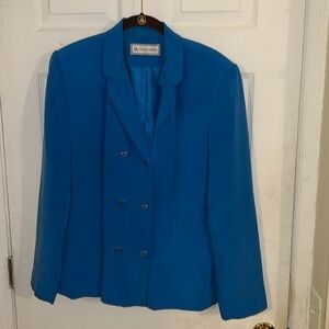 TA TRAVIS AYERS Silk Turquoise Suit Set 14